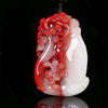 Chicken Blood Stone Pendant Necklace — Bold Color, Deep Tradition Buddha Tibet