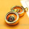 Ghau Box Pendant with Hand-Painted Tsakli Deity — Miniature Tibetan Locket Necklace Buddha Tibet