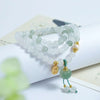 Xinjiang Gold-Silk Jade Multi-Wrap Bracelet — Stackable Layers with Pendant Charms Buddha Tibet