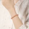 Tibetan Sunstone Bracelet — 7A Natural Stone for Energy, Confidence & Joy
