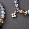 Moonstone & Kyanite Natural Crystal Bead Bracelet — 6–7mm Single Strand Buddha Tibet