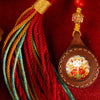 Hand-Painted Thangka Tassel Charm — Bag & Key Pendant with Tibetan Guardian Figures Buddha Tibet
