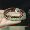 Black Rosewood 108-Bead Mala Bracelet — Natural Wood Prayer Beads in Round, Barrel & Wrap Styles Buddha Tibet