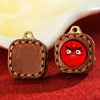 Tibetan Mini Tsa-Tsa Thangka Pendant — Hand-Painted Sacred Icon in Leather Casing Buddha Tibet