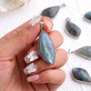 Buddha Tibet Labradorite Leaf Pendant - Clarity & Protection