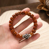 Buddha Tibet Three-Eye Dzi Yak Bone Bracelet - Balance & Prosperity