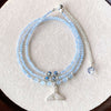 Buddha Tibet Aquamarine & Labradorite Triple Wrap Bracelet
