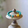 Turquoise Flat Bead Bracelet - Clean Color, Easy Stack