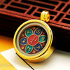 Ghau Box Pendant with Hand-Painted Tsakli Deity — Miniature Tibetan Locket Necklace Buddha Tibet