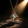 Buddha Tibet Labradorite Web Necklace - Focus & Protection