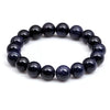 Blue Sandstone Bracelet — Polished Natural Stone Beads