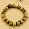Buddha Tibet Yak Bone Bracelet - Plain Barrel Bead Series