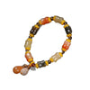 Xinjiang Gold-Thread Jade Bracelet — Bamboo Node & Barrel Bead Styles Buddha Tibet