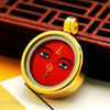 Ghau Box Pendant with Hand-Painted Tsakli Deity — Miniature Tibetan Locket Necklace Buddha Tibet
