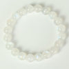 White Moonstone Bracelet — Ice-Grade Natural Stone, Choose Your Bead Size Buddha Tibet