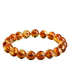 Pyramid-Cut Citrine Bead Strand — Faceted Brazilian Yellow Crystal, 3 Depths of Color