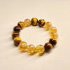 Citrine Bead Bracelet Collection — Original Designs With Tiger Eye, Pixiu & Strawberry Quartz