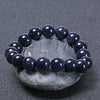 Blue Sandstone Bracelet — Polished Natural Stone Beads