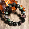 Natural Rainbow Obsidian Bracelet — Volcanic Stone That Shows Its Colors in the Light