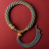 Tibetanisches handgewebtes Armband – Zehn Glücks-Kordelmuster
