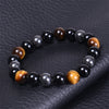 Triple Protection Bracelet — Obsidian, Tiger Eye & Hematite