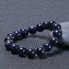 Blue Sandstone Bracelet — Polished Natural Stone Beads