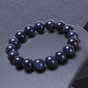 Blue Sandstone Bracelet — Polished Natural Stone Beads