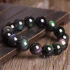 Natural Rainbow Obsidian Bracelet — Volcanic Stone That Shows Its Colors in the Light
