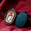 Tibetan Hand-Painted Thangka Pendant in Leather Ghau Box — 20 Sacred Figure Designs Buddha Tibet