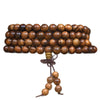 Black Rosewood 108-Bead Mala Bracelet — Natural Wood Prayer Beads in Round, Barrel & Wrap Styles Buddha Tibet