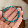 8A High-Blue Magnesite Bracelet - Flat Beads, Clean Finish