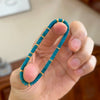 8A High-Blue Magnesite Bracelet - Flat Beads, Clean Finish