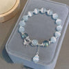 Cat's Eye Crystal Charm Bracelet — Butterfly & Star Motifs, Natural Stone Beads Buddha Tibet