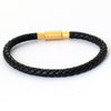 5mm Lucky Bead Cord Bracelet — Adjustable Leather & Steel Wire Base for Fortune Beads - 5mm Black Leather CordBuddha Tibet