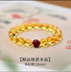 Putuo Mountain Citrine Luck Bracelet — Natural Crystal With Jade & Cinnabar Bead Options