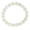 White Moonstone Bracelet — Ice-Grade Natural Stone, Choose Your Bead Size Buddha Tibet
