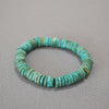 Turquoise Heishi Bracelet - Irregular Beads, Easy Stack