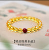 Putuo Mountain Citrine Luck Bracelet — Natural Crystal With Jade & Cinnabar Bead Options