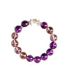 Uruguayan Amethyst Bracelet — Deep Violet Natural Stone Bead Buddha Tibet