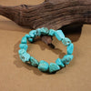 Blue Magnesite Statement Bracelet - Large Oval Focal Stone