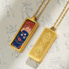 Tibetan Hand-Painted Thangka Pendant — Titanium Steel Frame with Chain, 14 Designs Buddha Tibet