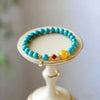 Turquoise Flat Bead Bracelet - Clean Color, Easy Stack