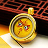 Ghau Box Pendant with Hand-Painted Tsakli Deity — Miniature Tibetan Locket Necklace Buddha Tibet