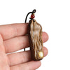 Buddha Tibet Agarwood Faceless Buddha Pendant - Lotus & Sutras