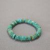 Turquoise Heishi Bracelet - Irregular Beads, Easy Stack