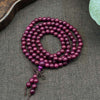 Multi-Wood 108-Bead Mala Bracelet — Natural Wood Prayer Beads for Daily Wear & Meditation Buddha Tibet
