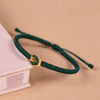 Vajra-Knoten-Partnerarmband – Handgewebtes rotes Band für Zwei