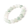 Tianshan Green Jade Bead Bracelet — 8mm Natural Stone for Calm & Balance Buddha Tibet