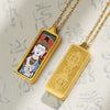 Tibetan Hand-Painted Thangka Pendant — Titanium Steel Frame with Chain, 14 Designs Buddha Tibet