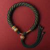Tibetanisches handgewebtes Armband – Zehn Glücks-Kordelmuster